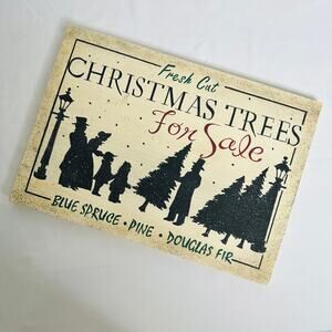 Primitive Farmhouse Christmas Fresh Cut Christmas Trees For Sale Wooden Decor